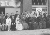 Prof. Lancaster visiting Gold Mtn Monastery, San Francisco