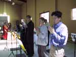 Laymen receiving transmission of Three Refuges and Five Precepts