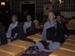 Chan sit in main Buddha Hall