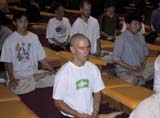 Chan sit in retreat