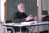 Dr. Marty Verhoeven presiding the discussion